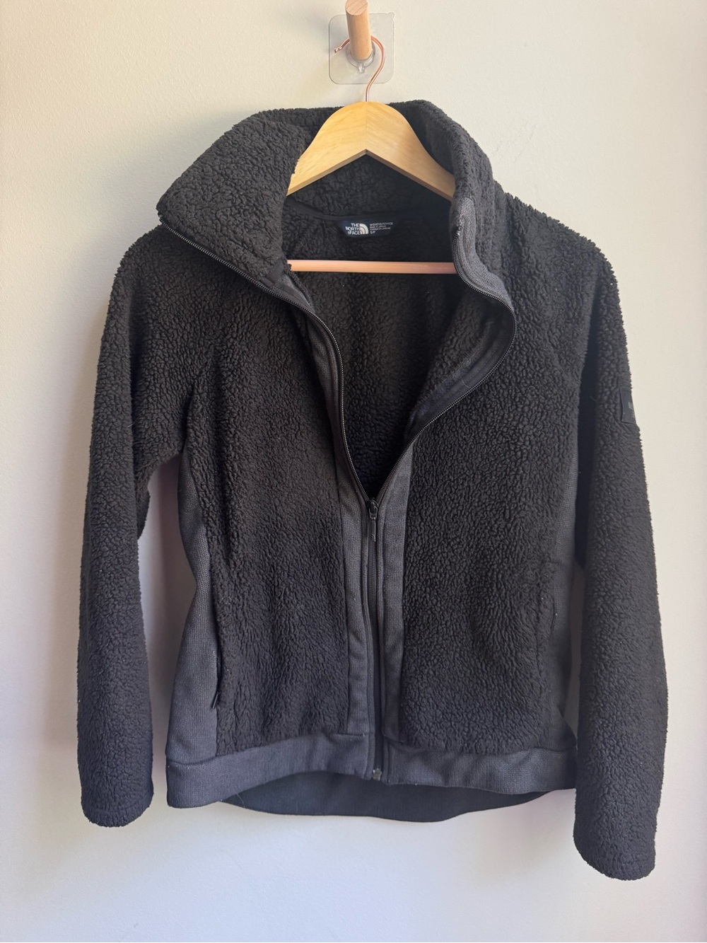 The North Face Women’s Black Sherpa Fleece Jacket Ski Snow Winter Soft